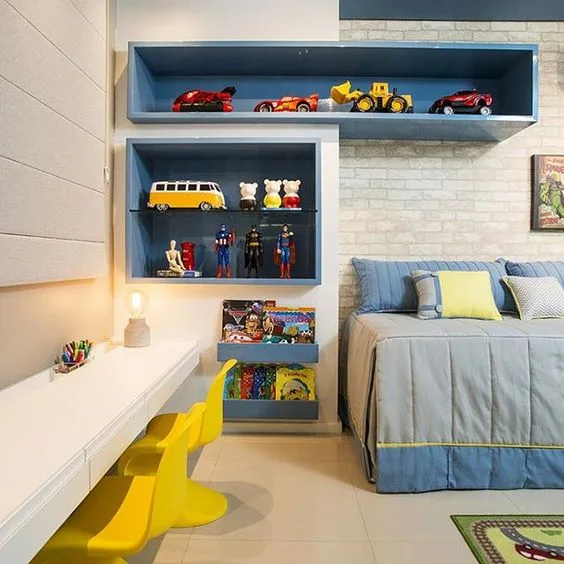Decorações em quarto infantil planejado