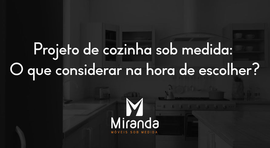 projeto de cozinha sob medida