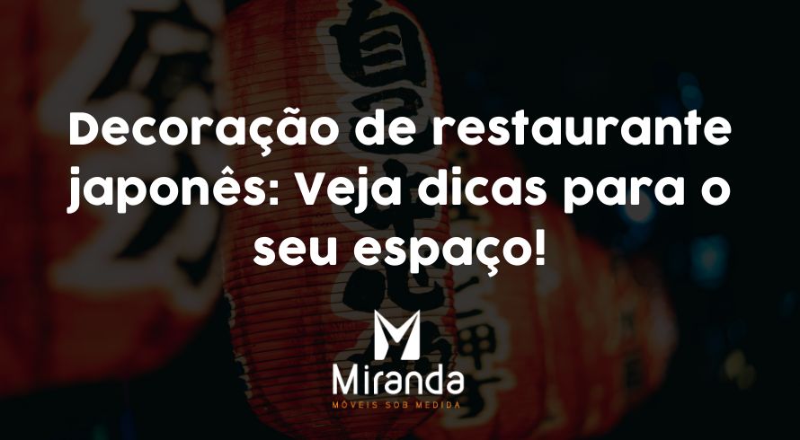 Decoração de restaurante japonês